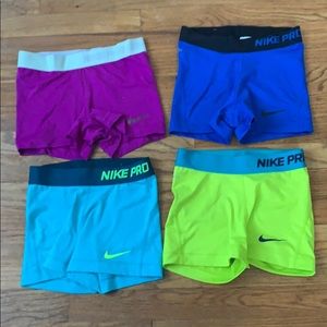 4 pairs Women Nike Pro Spandex